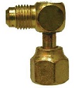 1/2" 45 Degree Flare 90 Degree Forged Swivel Elbow