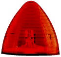 2 1/2" Red Beehive Marker Clearance Light, Waterproof
