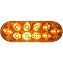 6" LED Amber Oval Parking/Rear