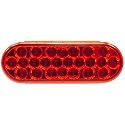 6" LED Red Oval Stop/Tail/Turn