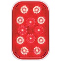 5-1/4" x 3-1/2" LED Red Rectan