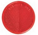 2-3/16" Red Round Self-Adhesive Reflector