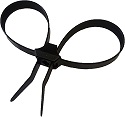 13" 150lb Dual Clamp Cable Tie