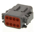 8 pos.Plug DTM Series socket s