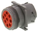 HD10 Receptacle Square Flange