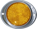 3" Amber Round Reflector with