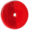 2-3/8" Red Round Reflector wit