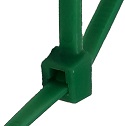 15" 120lb Green Cable Ties