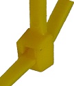 4" 18lb Yellow Cable Ties